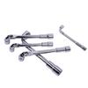 Chrome-Plated L-Shaped Double-Ended Socket Wrench with Hex Sleeve
