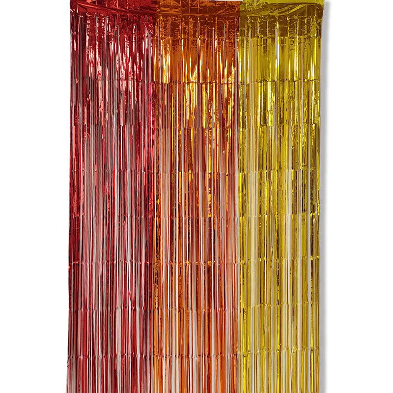 2x1m Children's Party Wedding New Year Laser Rain Silk Door Curtain Decoration