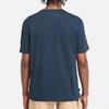 Timberland Letter Logo Printed Outdoor Casual Breathable Crew Neck Short Sleeve T-Shirt Men Tops Deep-Sapphire-Blue A42T5-433