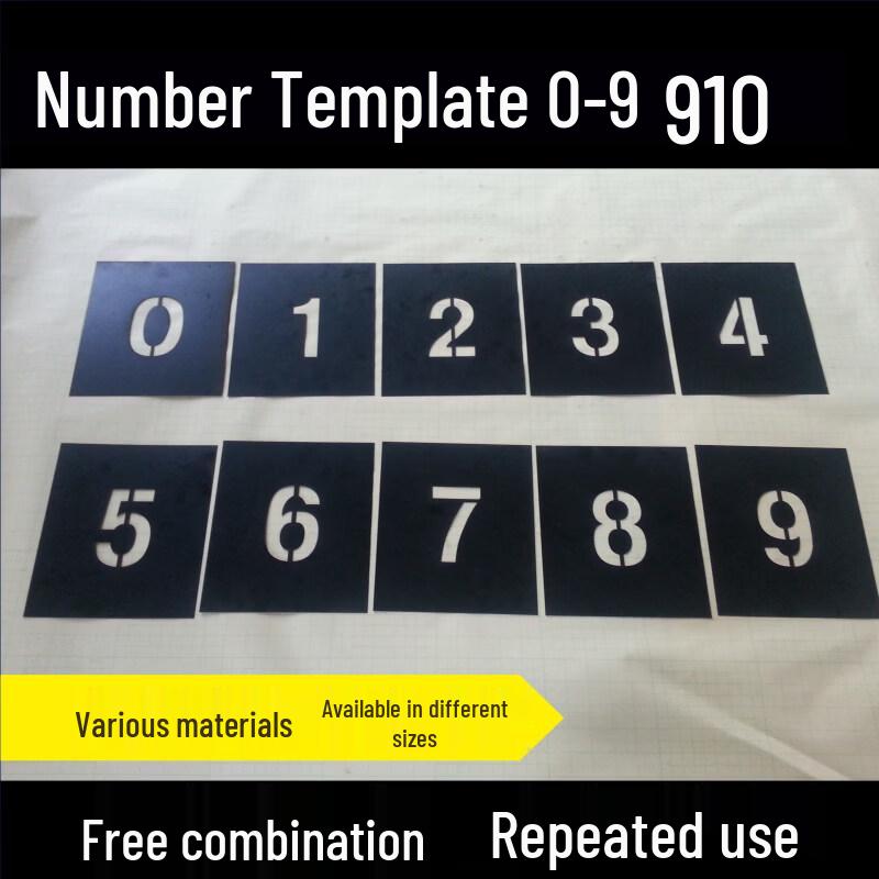 ZOCI Stainless Steel Spray Painting Stencils (15cm Character Height)