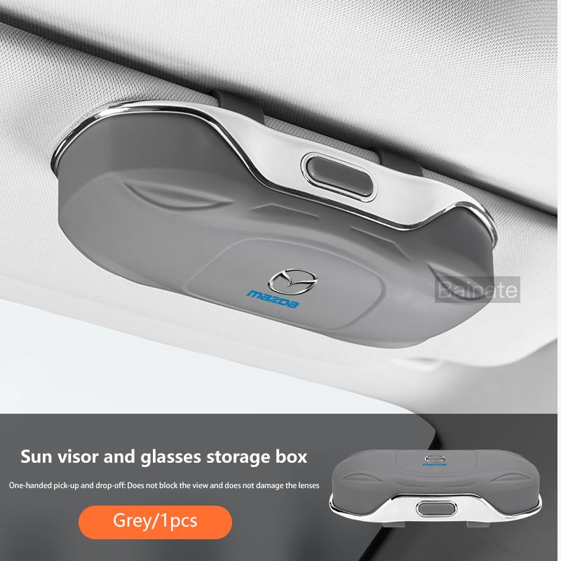 For Mazda SKYACTIV Axela Atenza CX30 CX5 CX8 CX9 MX5 RX8 Car Visor Sunglasses car Glasses Case Glasses Holder Glasses Clip Box