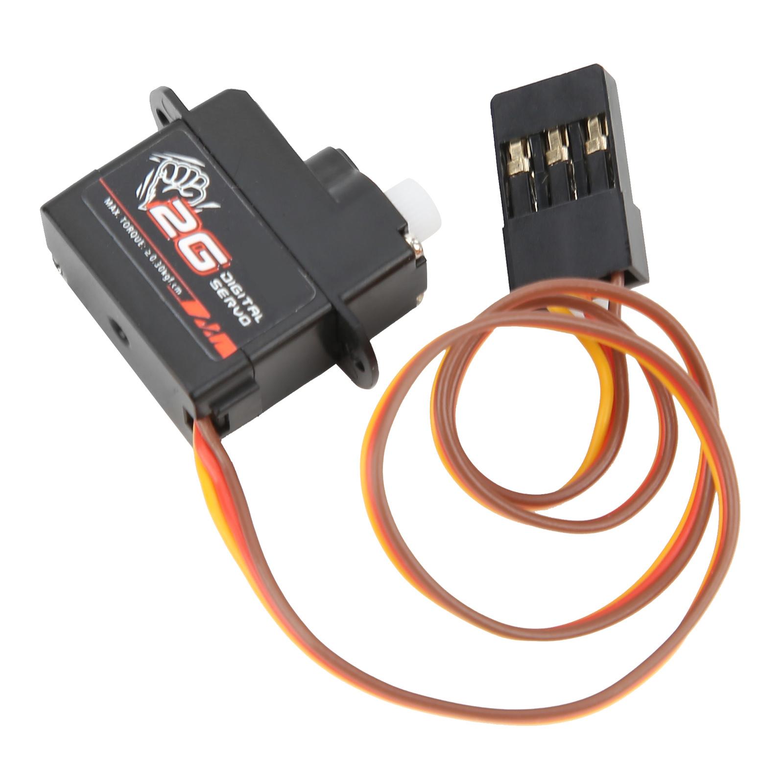 

RC Digital Servo Set 2G Plastic Gear Servo for 1 24 RC Car Airplane FixedWing Helicopters