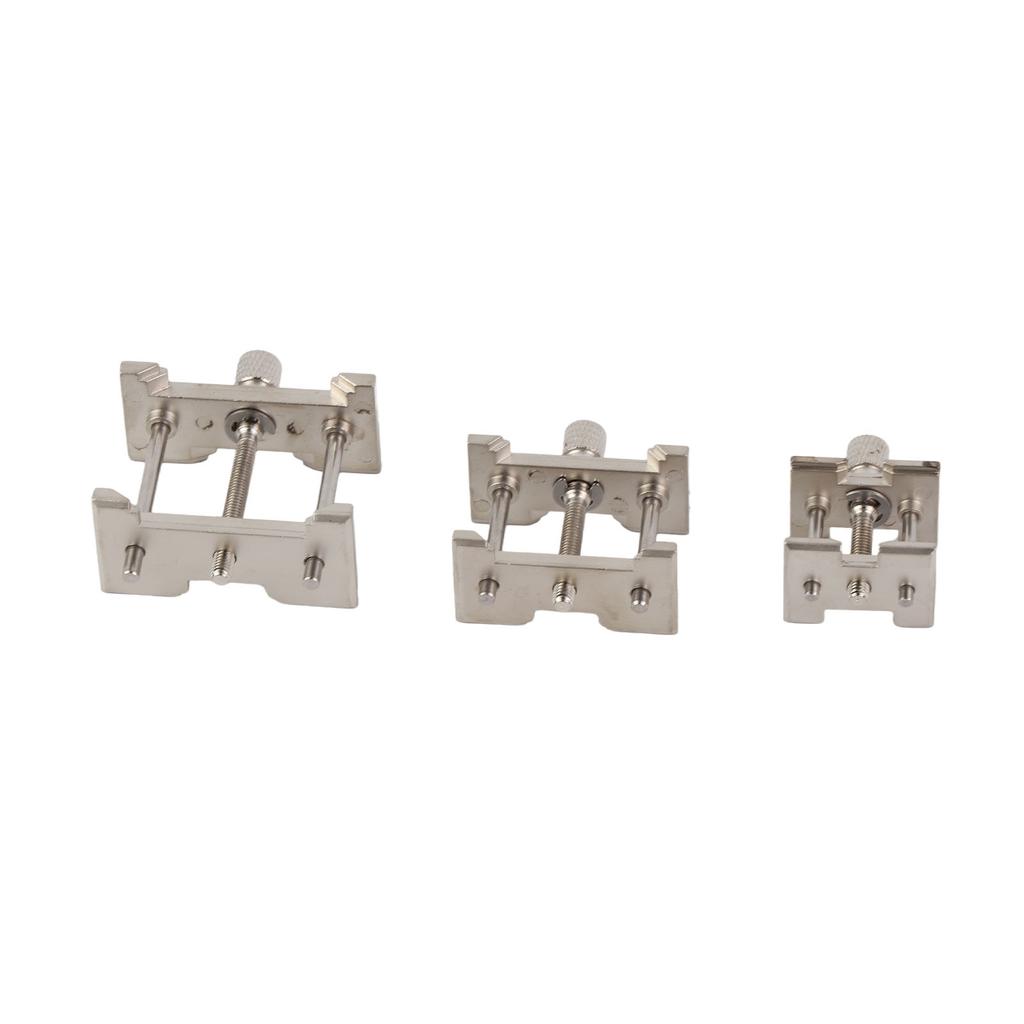 3pcs Set Metal Watch Movement Fixed Base Holder Watchmaker Accessory Repairing Tool