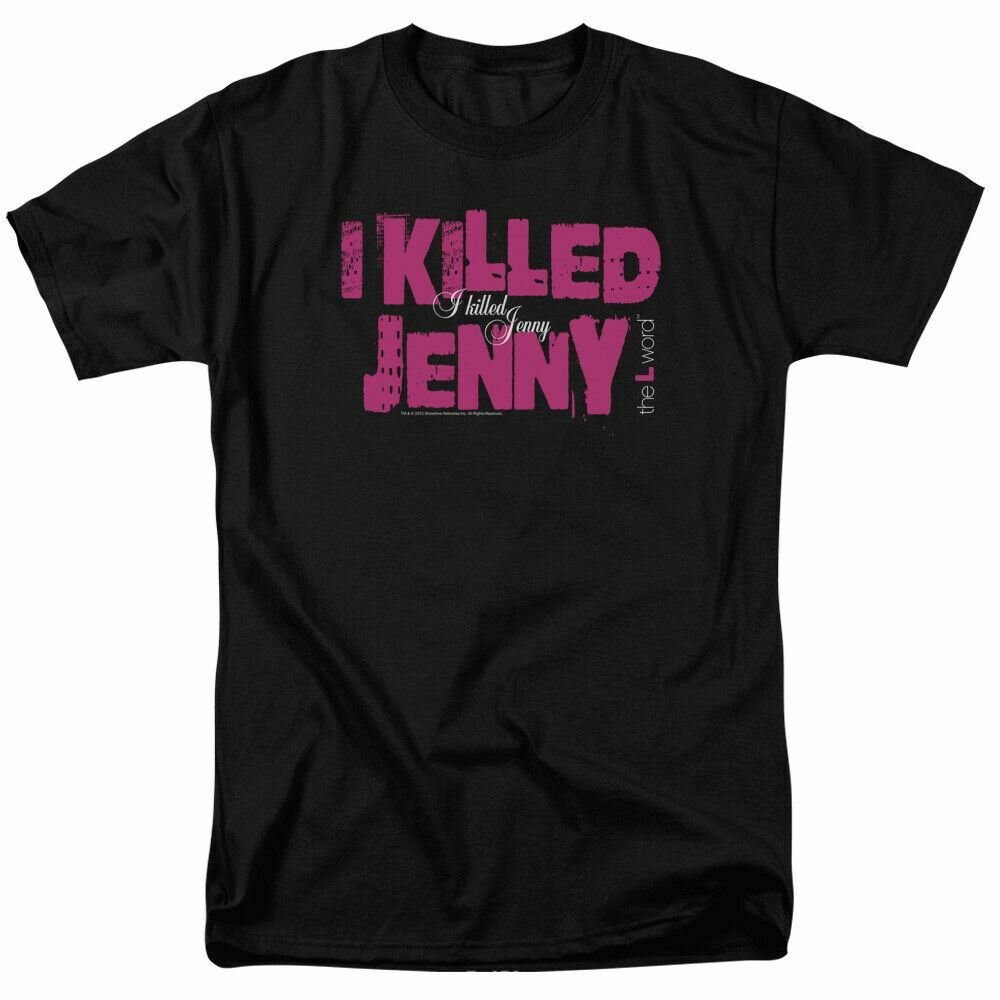 

26 The L Word I Killed Jenny Logo T Shirt Mens Licensed Classic TV Show Black Unisex T-Shirt XXL
