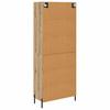 Highboard in Artisan Oak Finish 69.5 x 34 x 180 cm Engineered Wood