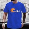 Summer Unisexs Tshirt Casual Funny Halloween Pumpkin Eat Ghost Print Unisex Tshirt Oneck Tops For Unisex Short Sleeve Male Tee Shirt