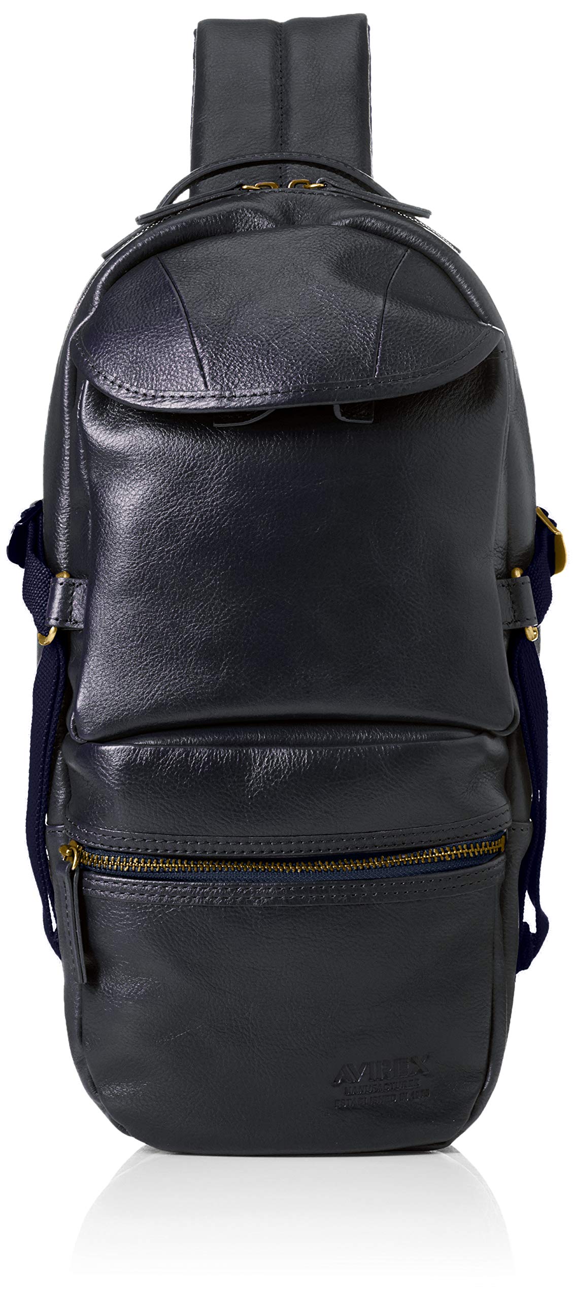 

Leather One Shoulder Body Bag AVX5611 Con [Avirex] Темно-синій