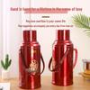 Red Wedding Thermos Set: Festive Insulated Bottles for Celebrations.