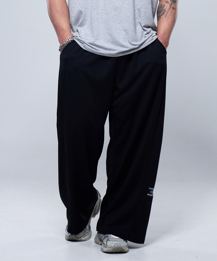 Pijikeolgameoncheu P2511 Basic Mesh Wide Pants [Black]