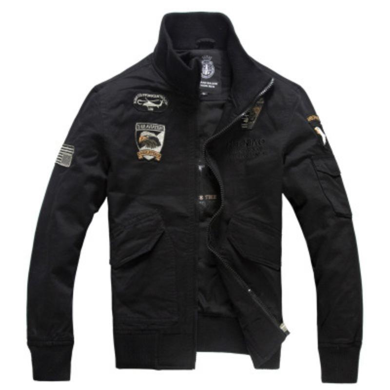 Autumn New Air Force One Plus Size Jacket Men's Casual Embroidered Flight Jacket Tooling Jacket