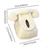 Portafazzoletti in Ceramica a Forma di Telefono Dispenser Portaoggetti per Soggiorno
