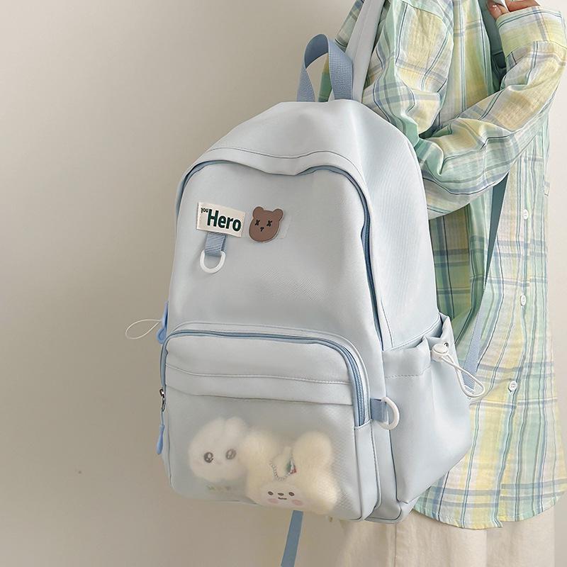 Mochila Transfronteiriça Leve e de Grande Capacidade para Estudantes - Ideal para Ensino Fundamental II, Ensino Médio e Faculdade.