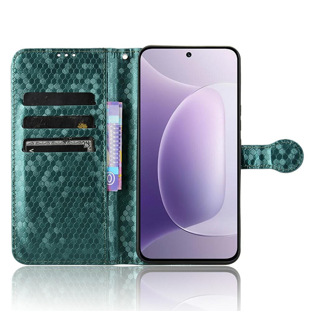 För Honor 300 Plånboksfodral Prickmönster Prägling PU Läder Telefonskal