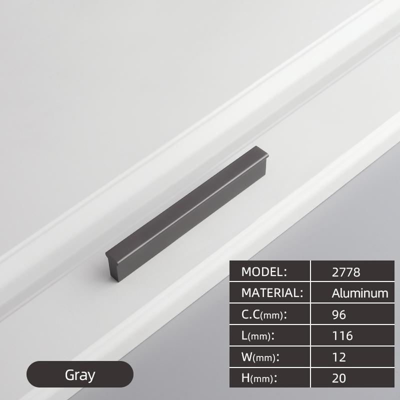 320MM Aluminium Profile Pulls Furniture Hardware Kitchen Cabinet Cupboard Dresser Wardrobe Drawer Door Black Modern Long Handles