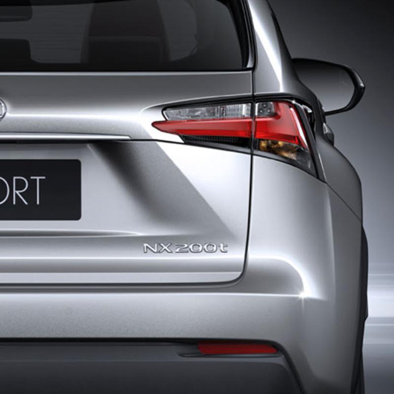 Metal Emblem Car Sticker Badge Decal Body Trunk Decor for Lexus Hybrid GS300 GS430 GS460 GX400 NX300 RX300 Chrome Silver