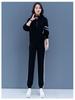 Women's Plus Size Stylish Hoodie Suit: Spring/Autumn Two-Piece Set, Loose & Slimming, Tummy Covering, Perfect for Running & Casual Wear