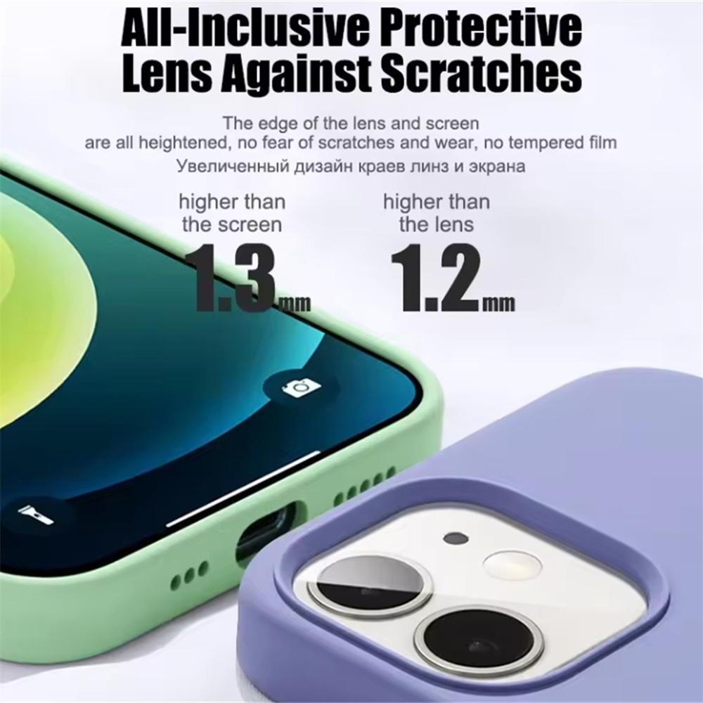 Soft Liquid Silicone Cases For Apple For Iphone 16 11 12 13 14 15 Pro Max 14 15 16 PlusShockproof Bumper Cover Phone Accessories