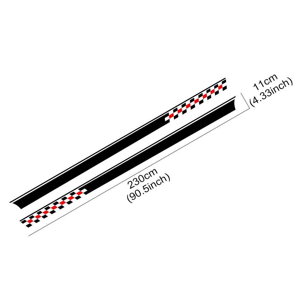 Car Body Side Long Stripes Stickers For Camper Van Rv Motorhome Minivan Cargo Panel Trunk Bus Auto Decoration Decals Accessories