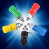 20 Pcs 4MM Binding Posts Terminal 5 Colors Color Coding Female Jack Durable Banana Plug Connectors Amplifier Terminal