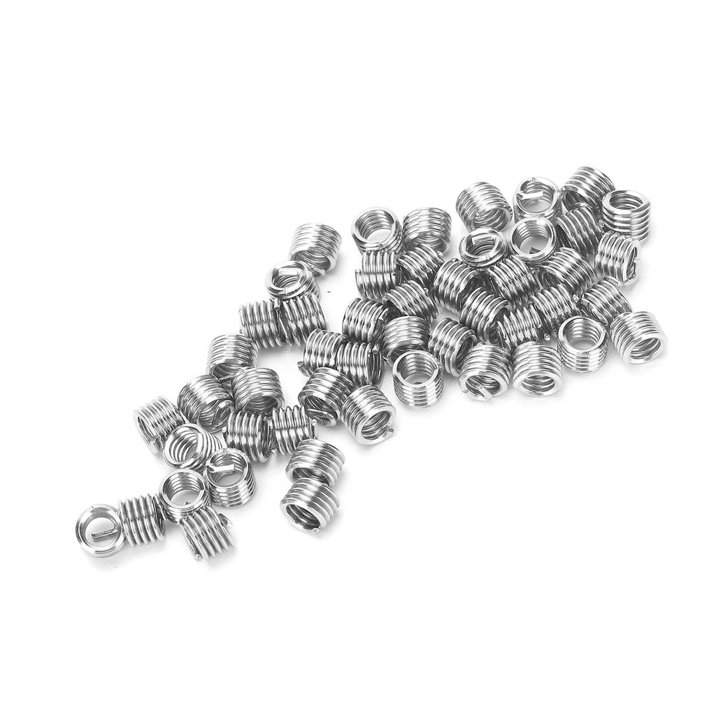 50-teiliges Drahtgewindeeinsatz-Schraubenbuchsen-Gewindereparatur-Schutzwerkzeug, US-Einheiten 10?24x1,5D