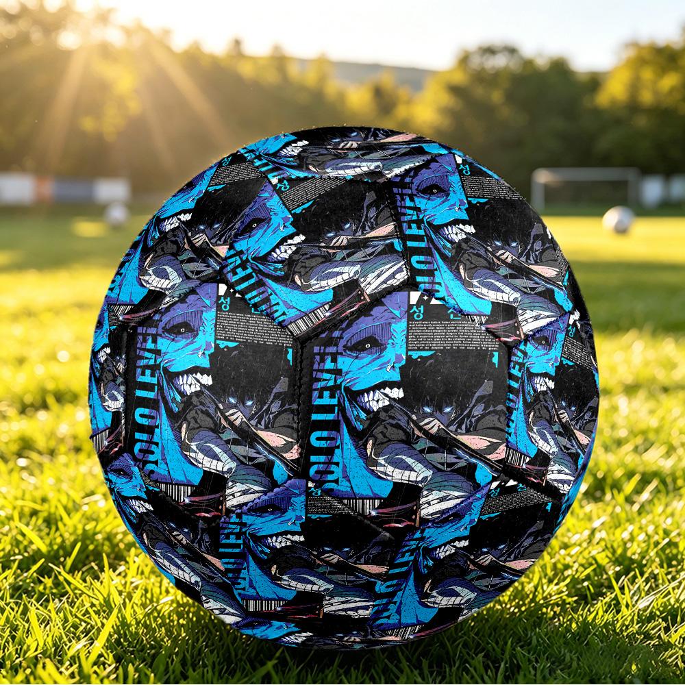 Solo Leveling Size 5 Soccer Ball, Durable Standard Football For Training Match Outdoor Sports
