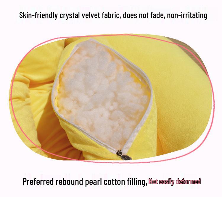 Cartoon Banana Pet Bed Cushion for Cats and Dogs - Winter Warmth