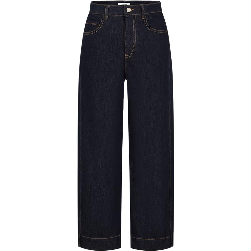

JUZI Annakou Women s Fleece-lined Retro Denim Slim Straight Ankle Jeans 2XL