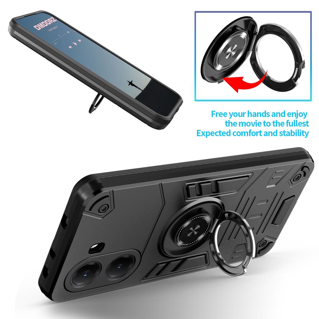 Etui na Xiaomi Poco X7 Pro C75 C71 F7 X7 5G Pancerne Wstrząsoodporne z Pierścieniem Podstawką Uchwyt Skorupa Coque Fundas