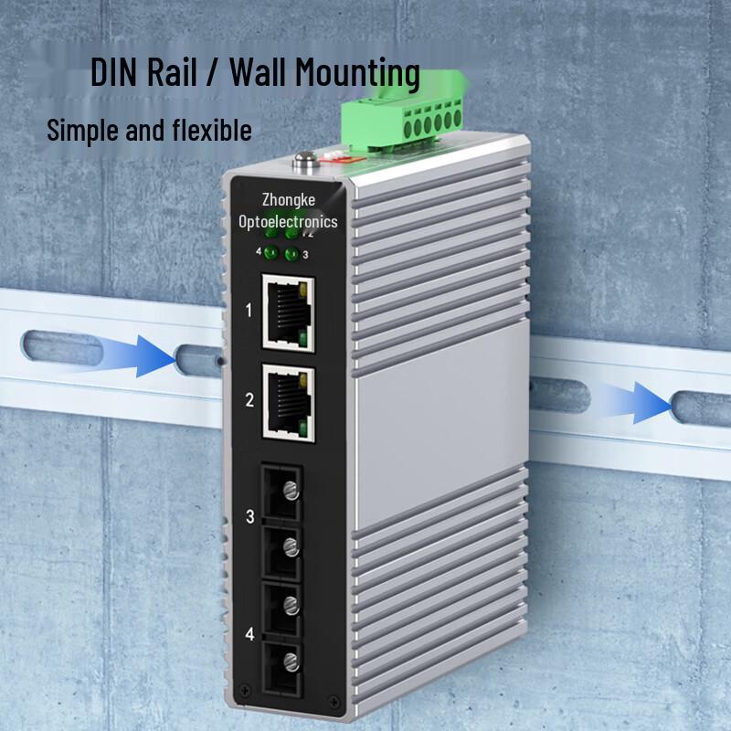 Zhongke Optoelectronics Industrial Fiber Optic Transceiver