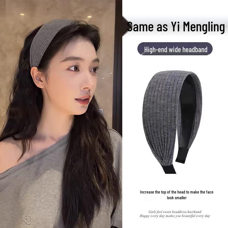 Women's 2025 Wide Red Headband - Stylish & Fashionable Hair Accessory for Face Washing & Hair Clipping