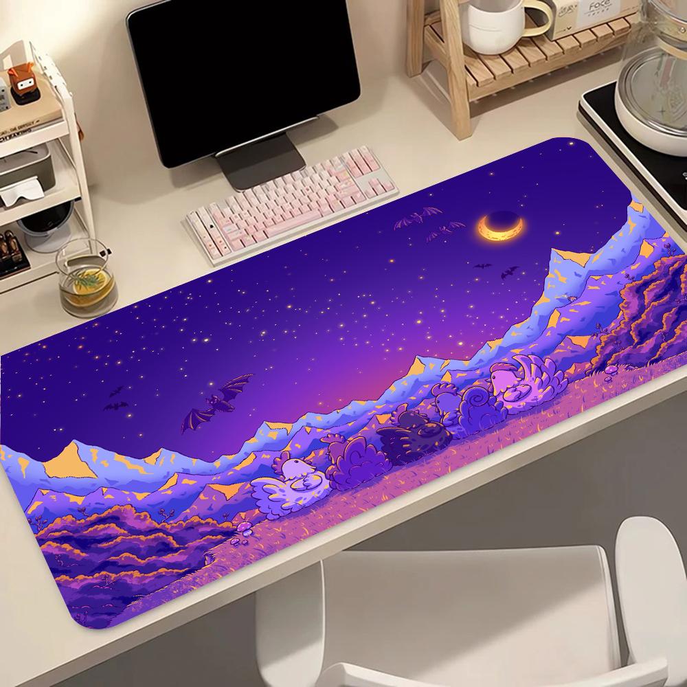 S-stardew Valley Pattern Game Mousepad Pad Rubber Mouse Mat Desk Gaming Non Slip Table Mat Gamer Cabinet Mousepad Keyboard Pad