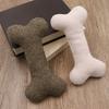 Giocattolo per Cani a Forma di Osso Morbido Riempito di Cotone Resistente al Morso con Suono Integrato Giocattolo Elastico da Masticare per Cani