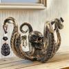 Halloween Unique Tentacles Skull Animal Sculpture Cup Holders Resins Ornament Hanging Hook for Home and Office Decors