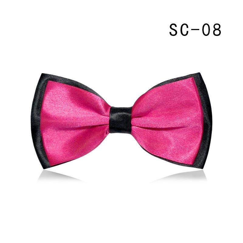 Double Layer Two-Color Bow Tie for Men and Women - Formal Professional Style