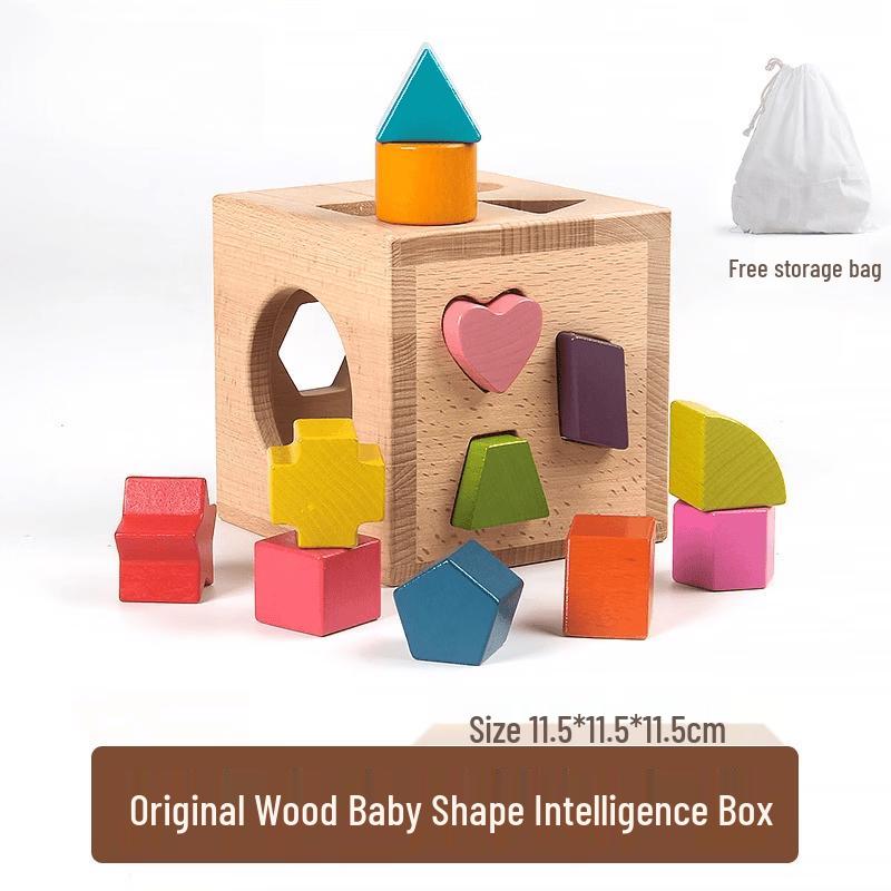 

Colorful Magnetic Wooden Shape Sorter Box
