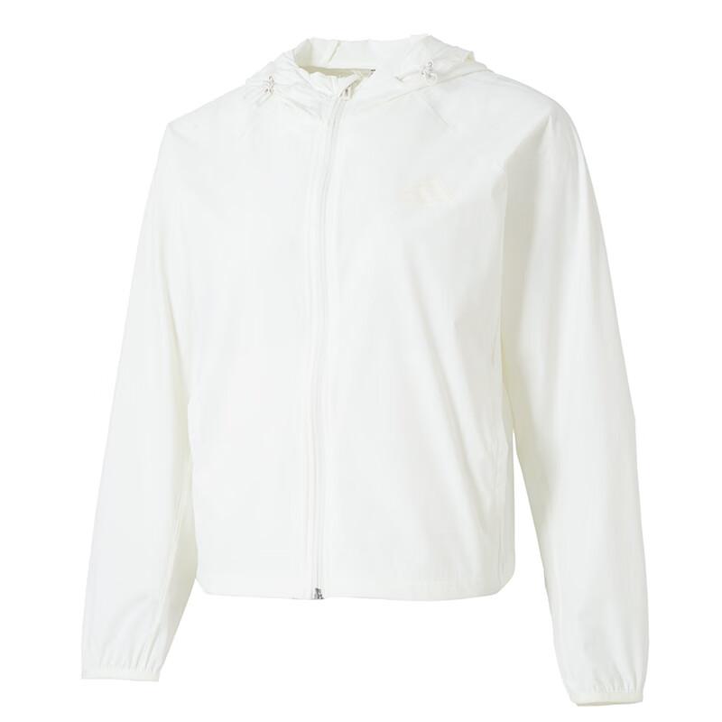 

adidas F1 Series Off White Women s Woven Hooded UV Protection Sports Jacket JN0705 S