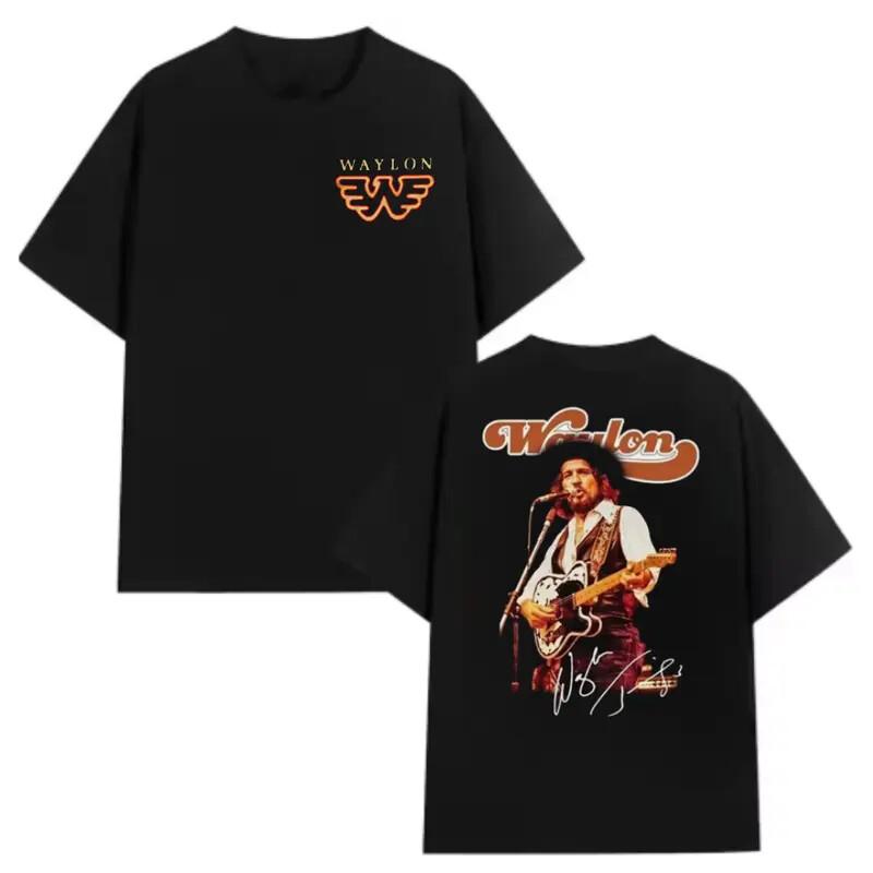 Waylon Jennings Unisex Country Music T-Shirt Gift For Fans Unisex Apparel XL