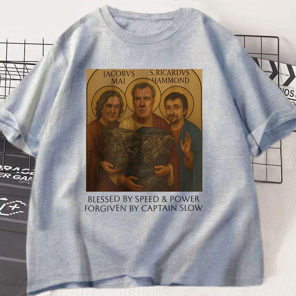 Gear Holy Trinity T-shirt Jeremy Clarkson Hammond May Tribute T Shirt The Grand Speed Power Church Funny Car Enthusiast Gift Tee