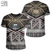 Polynesian  3D Printing Vintage Polynesian Island Samoa Tattoo Tribal Flag Men