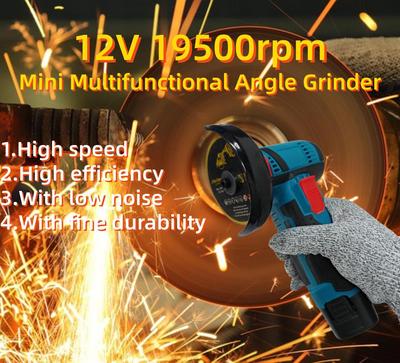3inch Mini Multifunctional Angle Grinding Machine Handheld Lithium Angle Grinder Household Electric Grinding Tool