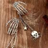 Gothic Punk Skull Ear Jewelry With Alloy Material For Festival Wear