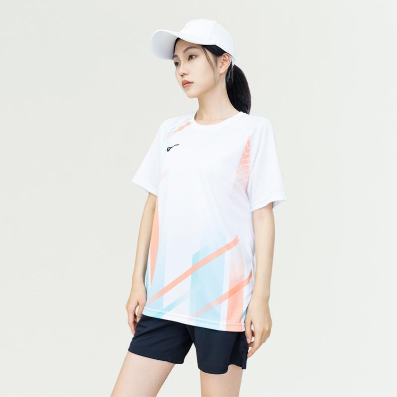 Mizuno T-Shirts Unisex Rundhalsausschnitt Moderat 72CA36Z1