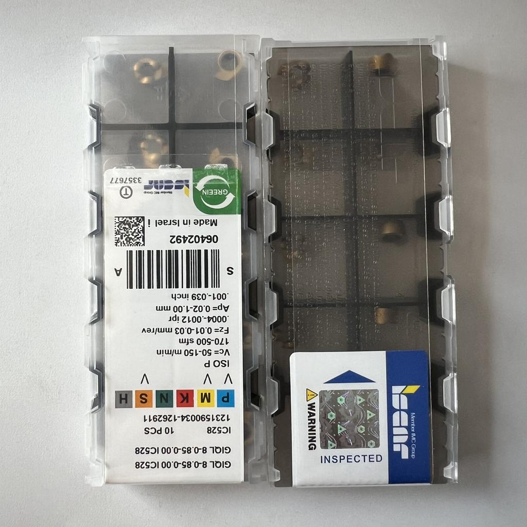 ISCAR / GIQL8-0.85-0.00 IC528 / Industrial indexable carbide inserts 10 Pcs