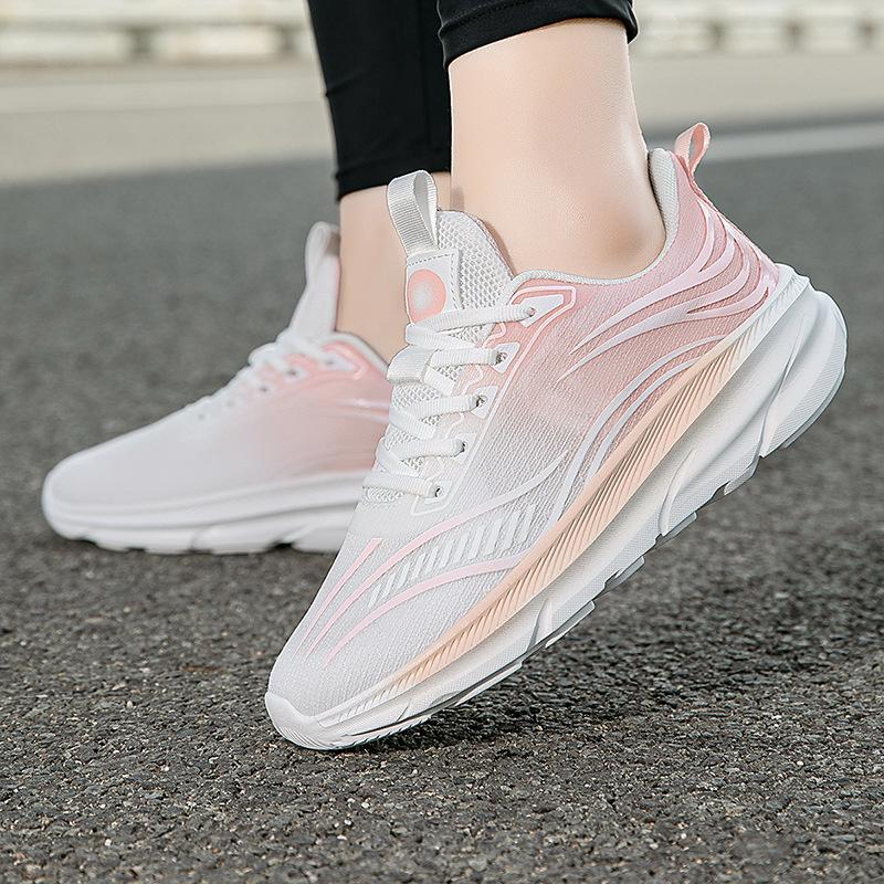 New Women's Shoes Sports Shoes Breathable Casual Women's Shoes Running Shoes Flying Woven Shoes Light Color Matching Fashion Travel Shoes