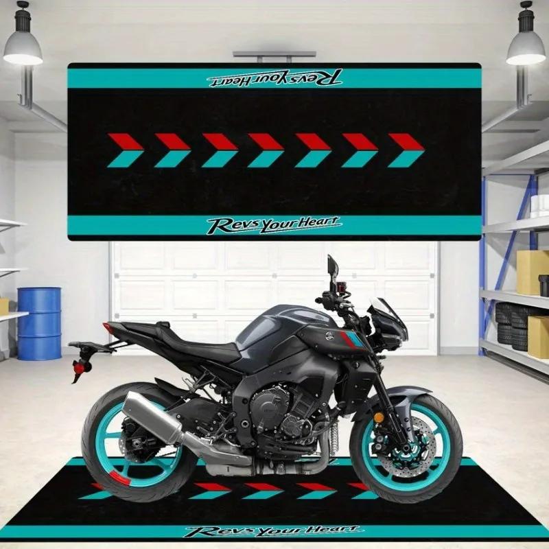 Motorcycle Display Floor Mat, Dirt-Resistant Home Decoration, Corridor And Passageway Carpet, Room Bedside Blanket