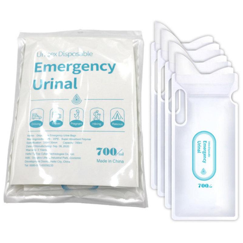 Buy 700ml 4pcs Portable Car Emergency Urine Bag Disposable Artifact