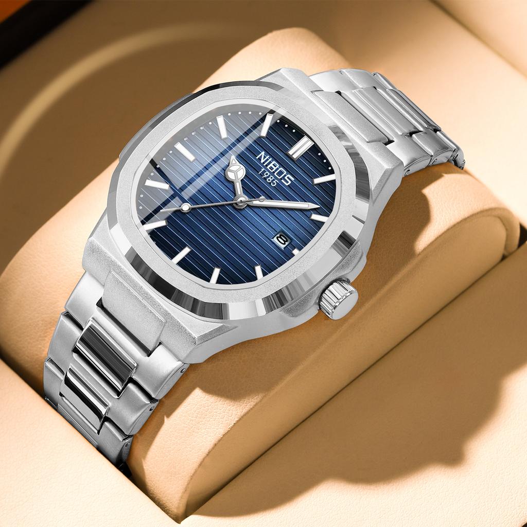 Fashion Business Men'S Watch Watch Luminous Waterproof Steel Belt Quartz Watch