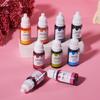 DIY Lipgloss Flüssigpigment Set Hausgemachte Lippenstiftfarben Herstellung Farbstoff Essenzöl Tropfen Färbeset für Lipgloss DIY Gebrauch