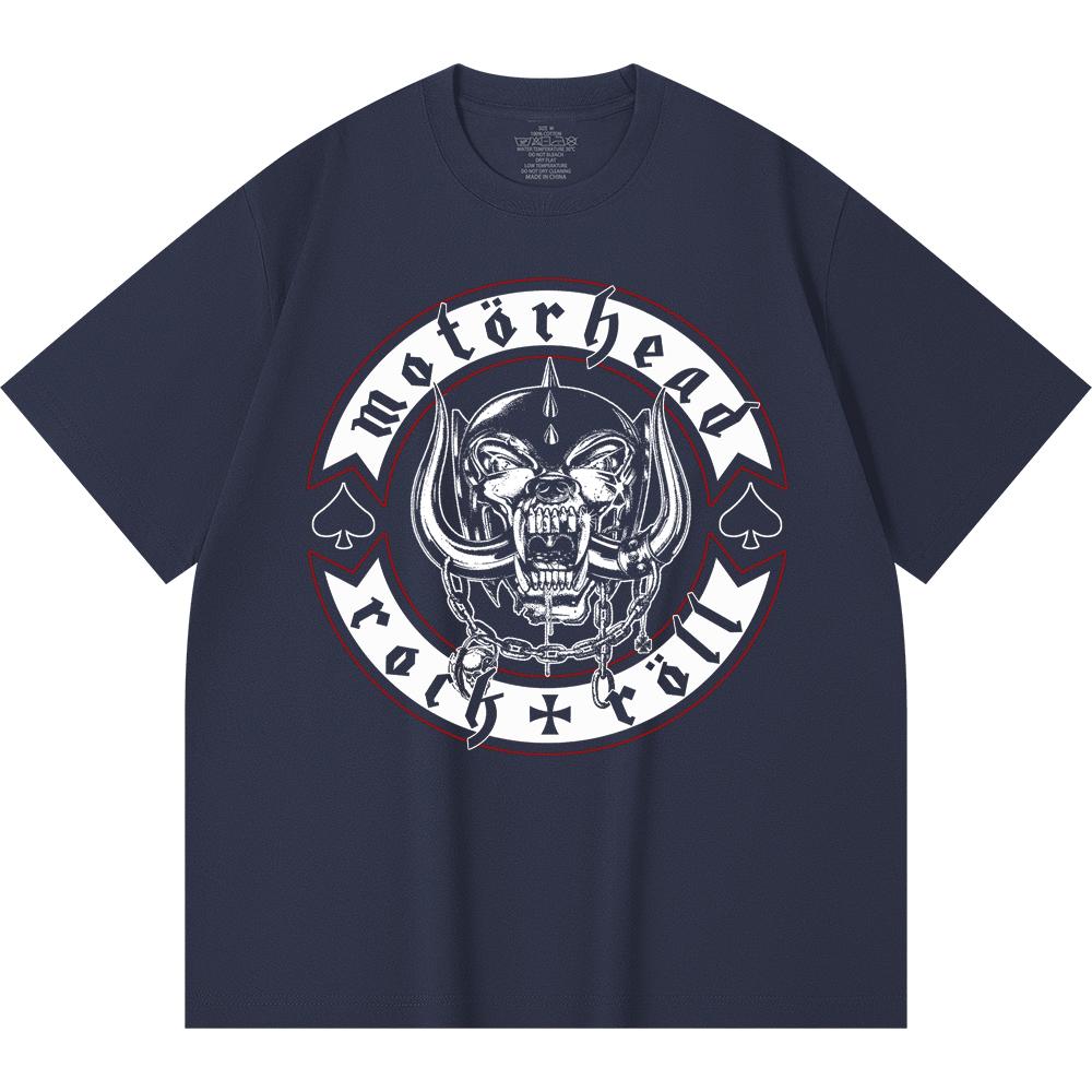 230 g/m² 100% Bavlna T-shirt Heavy Metal Rocková Kapela Tisk Populární Hudby Unisex Těžký Bavlněný T-shirt