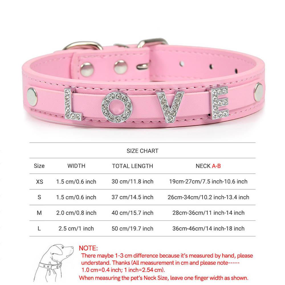 Bling Rhinestone Puppy Dog Collars Personalized Small Dogs Cat Chihuahua Collar Custom Necklace Free Name Charms Pet Accessories